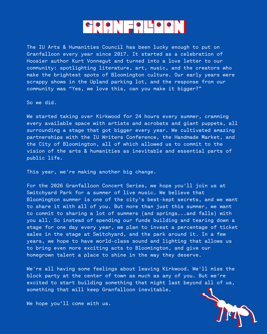 Granfalloon Statement